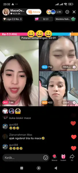 maceOvi vs Lincesinaga46 @renionani @lincesinaga46  @triaamandha07 @MaceOvi🔥   #tiktokviral #fyppppppppppppppppppppppp #hiburantiktok #bapercabut  #pktiktok