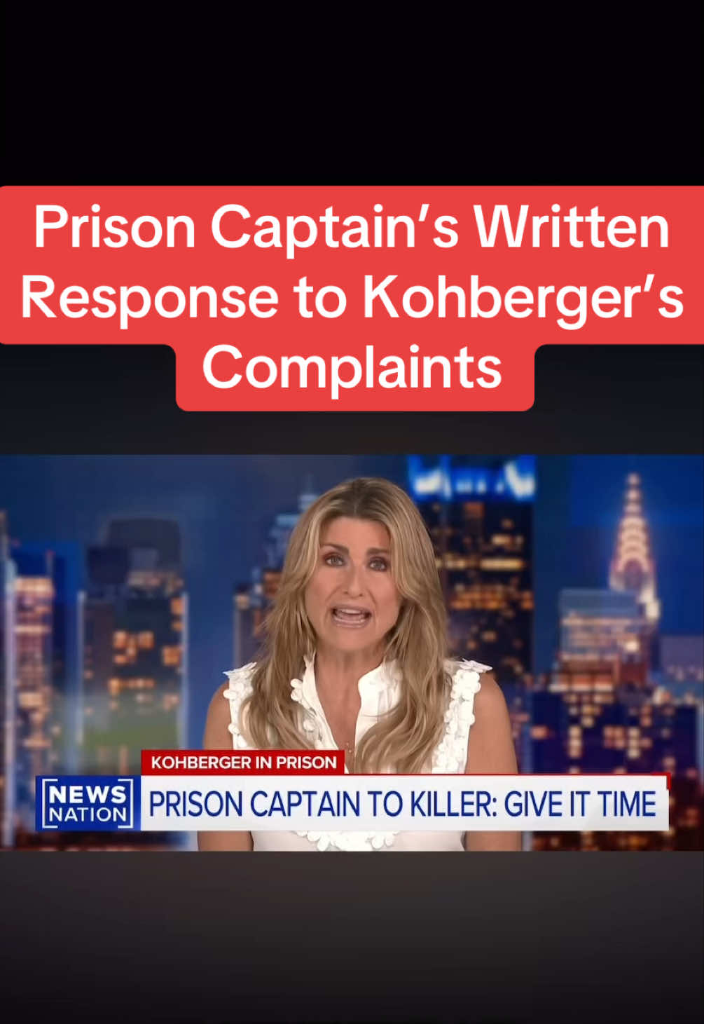Prison Captain’s official written response to Idaho quadruple murderer Bryan Kohberger’s complaints alleging that inmates in his maximum-security block have threatened to sexually assault him.  VIDEO CREDIT: News Nation on YouTube