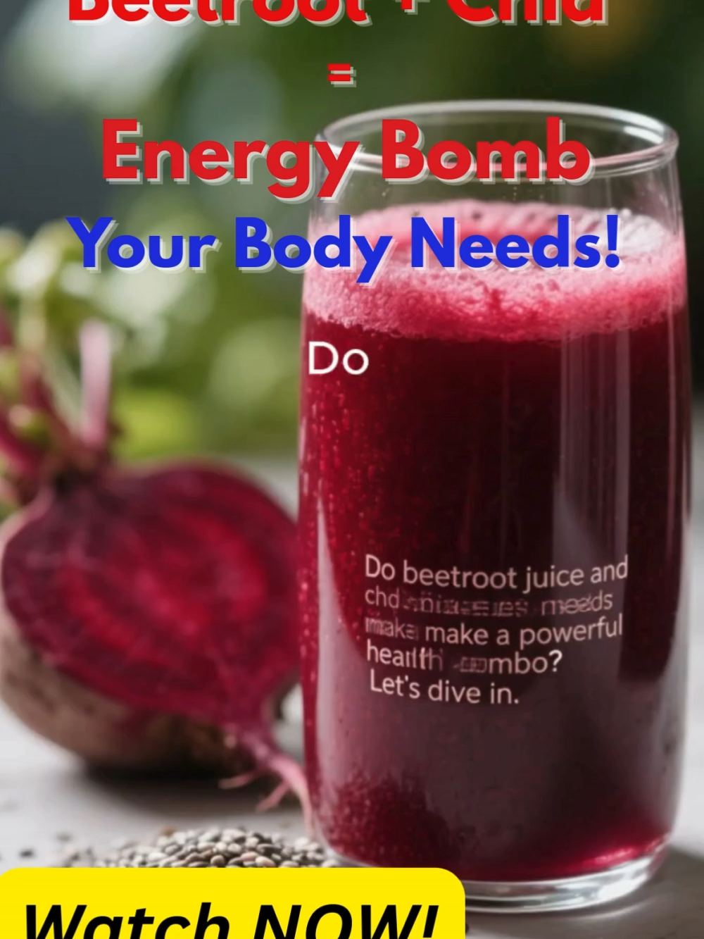 Do Beetroot Juice and Chia Seeds Create a POWERFUL Health Combo Boost your health naturally with the power of beetroot juice and chia seeds. 🥤✨ This nutrient-packed duo supports heart health, hydration, and energy. Discover why this simple combo might be the ultimate wellness drink! #BeetrootBenefits #ChiaSeedsPower #HealthyDrinks