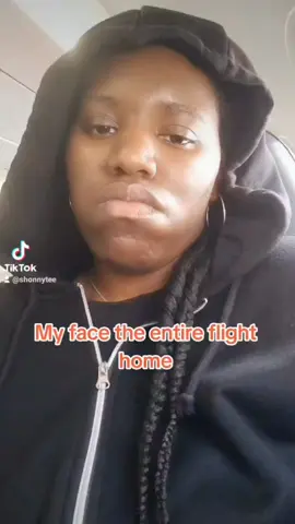This is my personality the entire flight home 😩😂 #shonnytee #fyp #trendin #holidays #solotravel 
