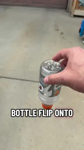First try 😎👀 #fyp #bottleflip #firsttry #nailedit 