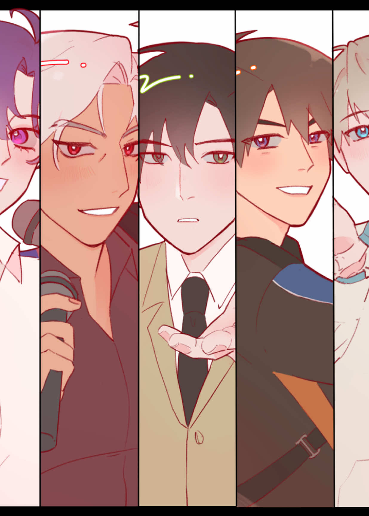 LADS boys went for a karaoke and gave fan service 🫶🎤  (THIS 5 TAGS RULE IS SO DUUUUUMB) #rafayel #sylus #zayne #caleb #xavier 