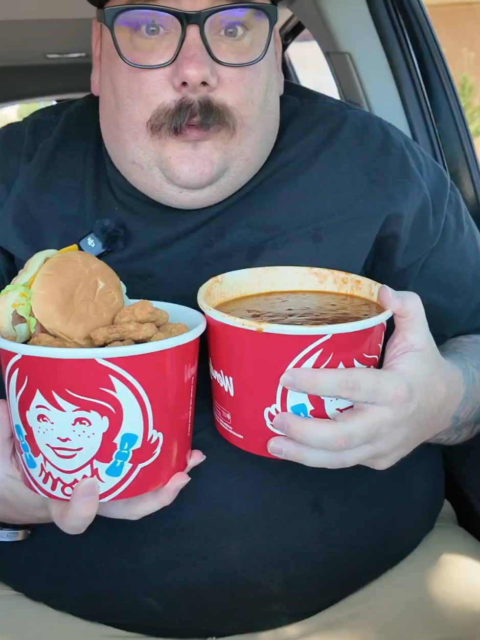 Just casually grabbing a bucket of 50 Wendy’s nuggets… as a pre-lunch snack. 🤷‍♀️ Because sometimes your appetizer needs its own appetizer. 🍗✨ Calories don’t count when it’s foreplay for lunch. 😏#Foodie #FastFood #ChickenNuggets #FoodLover #FoodComedy