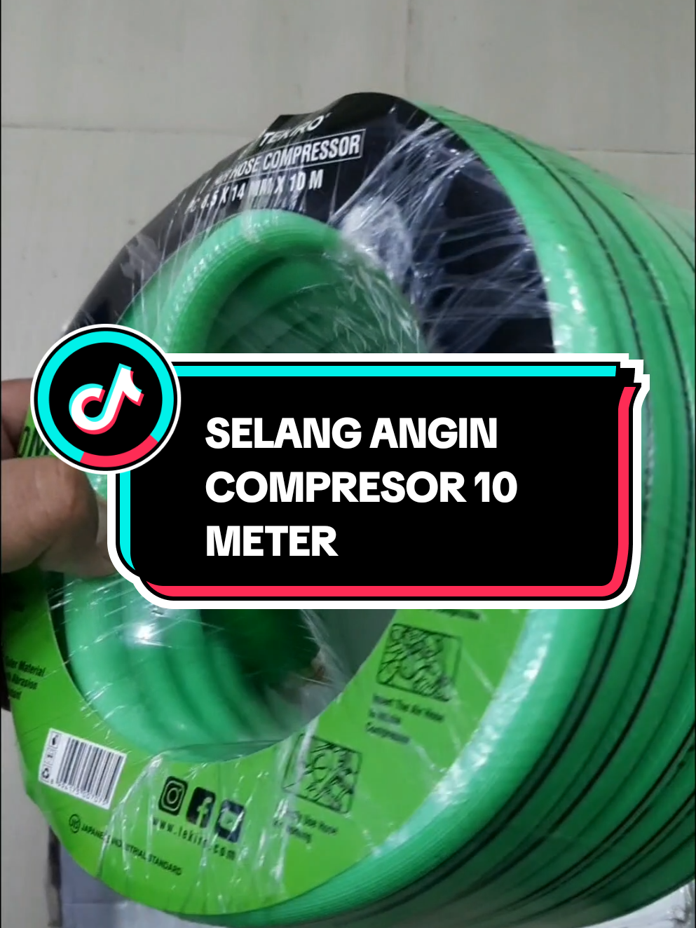 AIR HOSE COMPRESOR TEKIRO PANJANG 10 METER SELANG ANGIN COMPRESOR TEKIRO 10 METER #tekiro #airhose #selangangin #selanganginkompresor #peralatanbengkel 