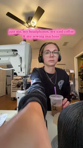 Me biting my lip while I work in time lapse is weird 🤣 #hatpatches #postbedsewingmachine #embroidery #SmallBusiness #embroiderybusiness 