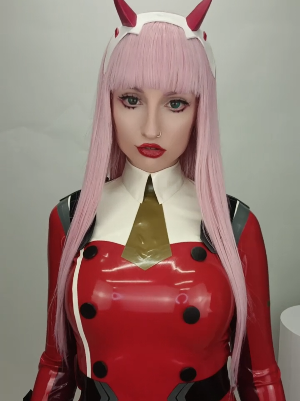 Zero Two latex cosplay from Darling in the Franxx 👹  #fyyyyp #zerotwo #zerotwocosplay 
