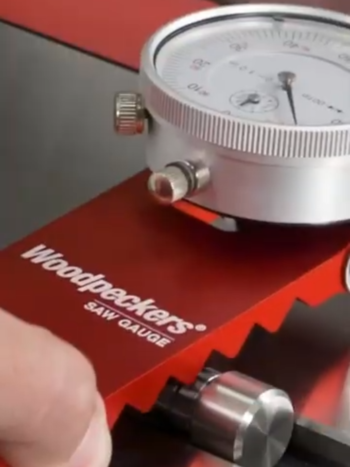 📏 Back in Stock! 📏  The Woodpeckers Saw Gauge is back in stock—your go-to tool for dialing in table saw accuracy.   🔑 Why it’s a must-have:  🎯 Perfect Setup – Dial in your blade and fence for cleaner, safer cuts.  🪚 Drop-In Design – Fits any standard miter slot.  ⚡ Pro Precision – Large dial indicator gives you precise readings.   ✅ Don’t wait—these go fast!  👉 Order now: https://www.woodpeck.com/woodpeckers-saw-gauge.html   #Woodpeckers #SawGauge #WoodworkingTools #TableSaw #MadeInUSA #OhioMade #PrecisionWoodworking #BackInStock #WoodshopEssentials#ToolTok #woodworking