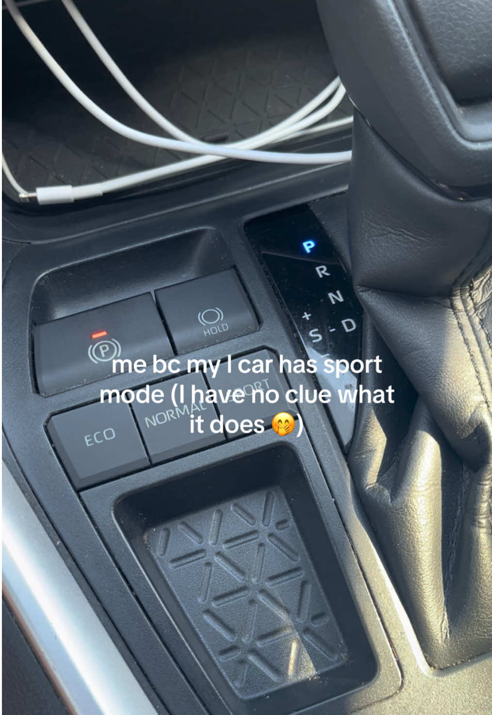 I’m just a girl 🤭  #fyp #cars #relatable #sportmode #funny 