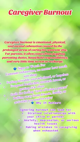 If you are at this point know you are not alone! What Helps ✅ Ask for help — even short breaks matter ✅ Build a support system (family, friends, parent groups) ✅ Practice small self-care rituals daily (walk, journaling, music, etc.) ✅ Set healthy boundaries (you don’t need to “do it all”) ✅ Consider professional help (therapy, support groups) ✅ Explore community resources for respite or parent support 