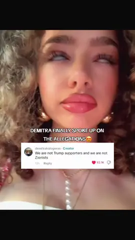 demitra spoke up everyone. free palestine 🇵🇸 @sundaykalogeras @demitrakalogeras @Eliana Kalogeras @Noah Risling @patrishakalogeras  #kalogerassisters #fyp #trending #viral #foryou 