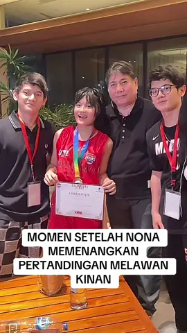 MOMEN SETELAH NONA MEMENANGKAN PERTANDINGAN MELAWAN KINAN #kinan #nona #boxing #fyp #viral 
