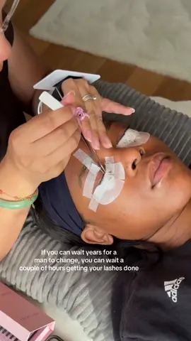 Girl, you can’t fix him… but you can fix your lashes 🤭✨ Self-investment > bare minimum energy! IG @nickidoesbeauty 💌 #bristol #lashes #lashtech #eyelashextension #bristollashes #explorepage #explore #beauty #lashlife #lashtechnician