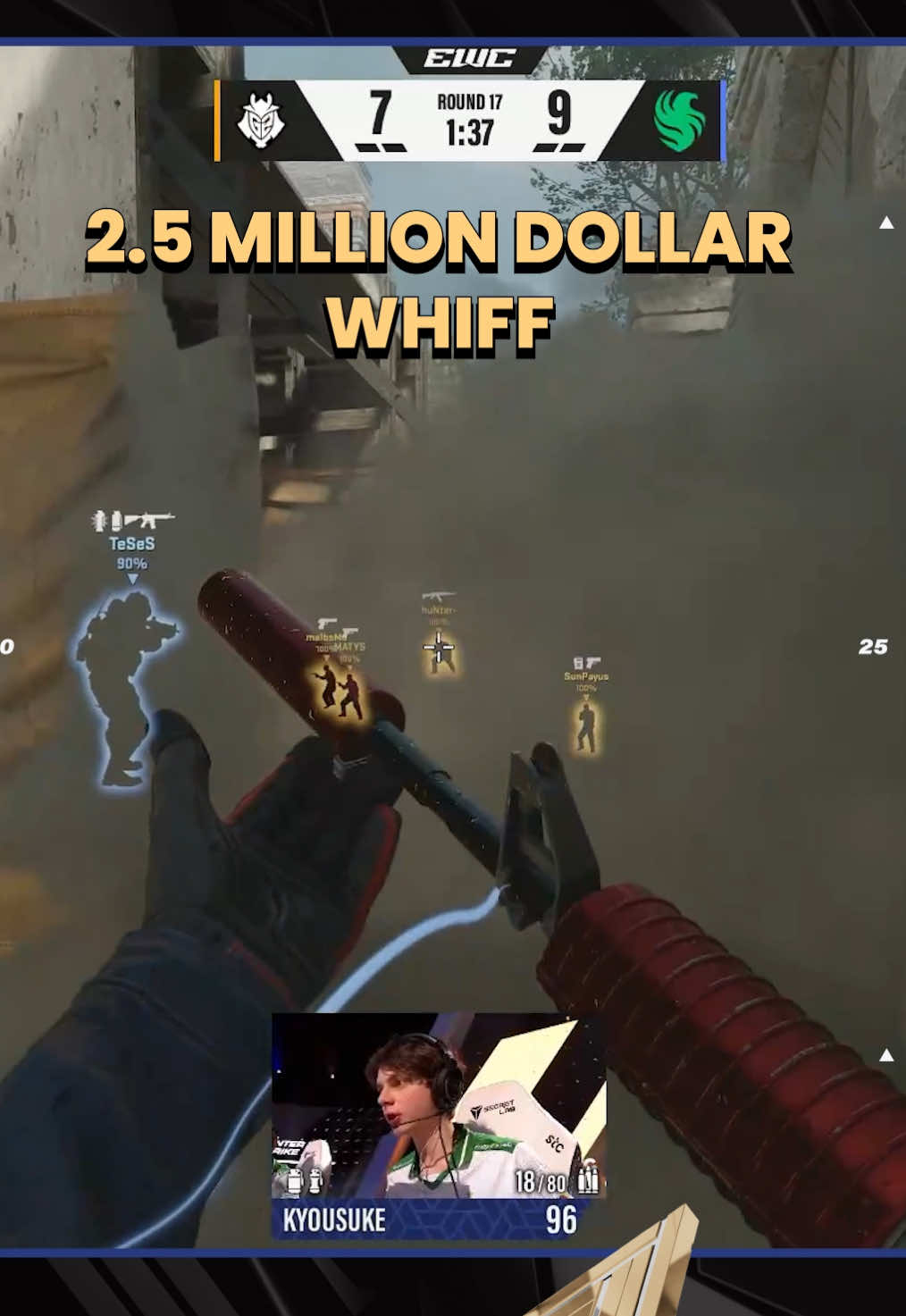It can happen to the best.. 😅 #esportsworldcup #ewc #cs2 #counterstrike #GamingOnTikTok 