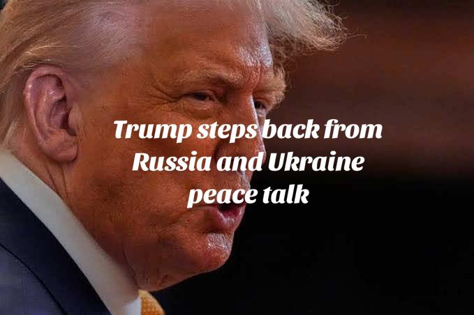 Trump steps back from Russia and Ukraine peace talks #donaldtrump #ukraine #russia #unitedstates #news 