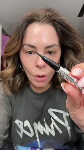 Omg this eyeliner is crazy @SACHEU Beauty US - I don’t play when it comes to eyeliners so let’s see how it stays #makeupover40 #Eyeliner #makeup #wingedeyeliner #eyelinertutorial 