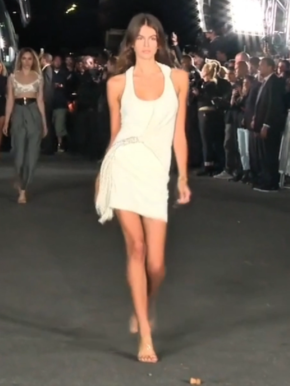 Kaia Gerber for Alexander Wang #kaiagerber #catwalk 