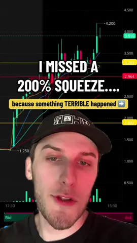 I missed a 200% squeeze today.. because something TERRIBLE happened trading this stock over 5 years ago.  Has this ever happened to you?  #howtotrade #daytrading #stockstowatch #tradingeducation 
