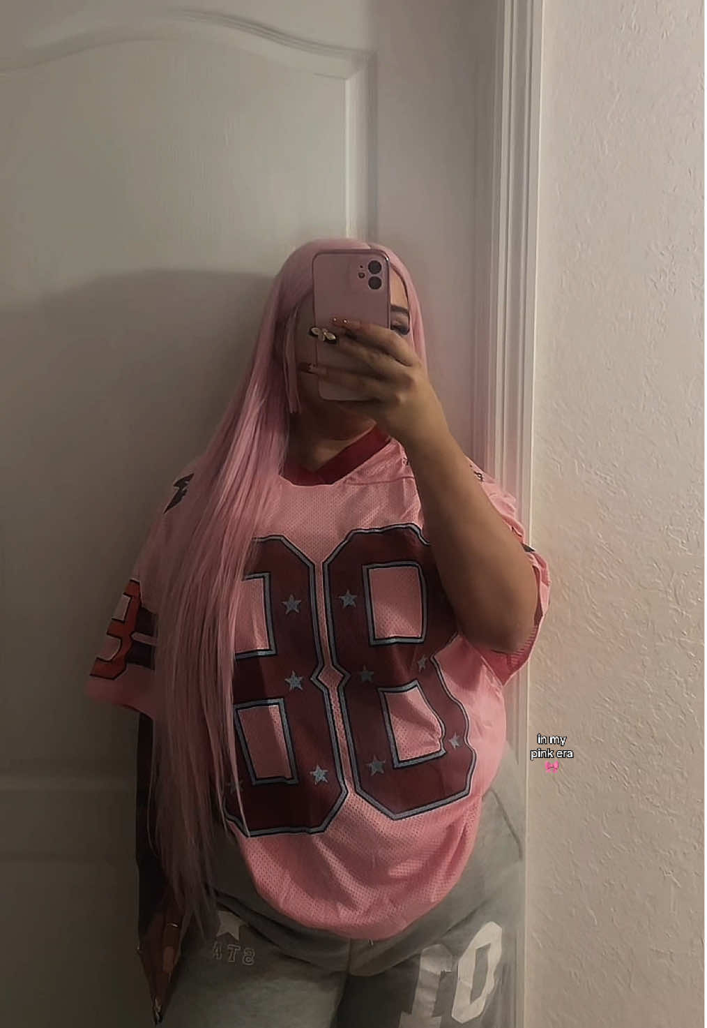 #pink #tiktokshopfinds #jersey #pinkhairdontcare #fyp 