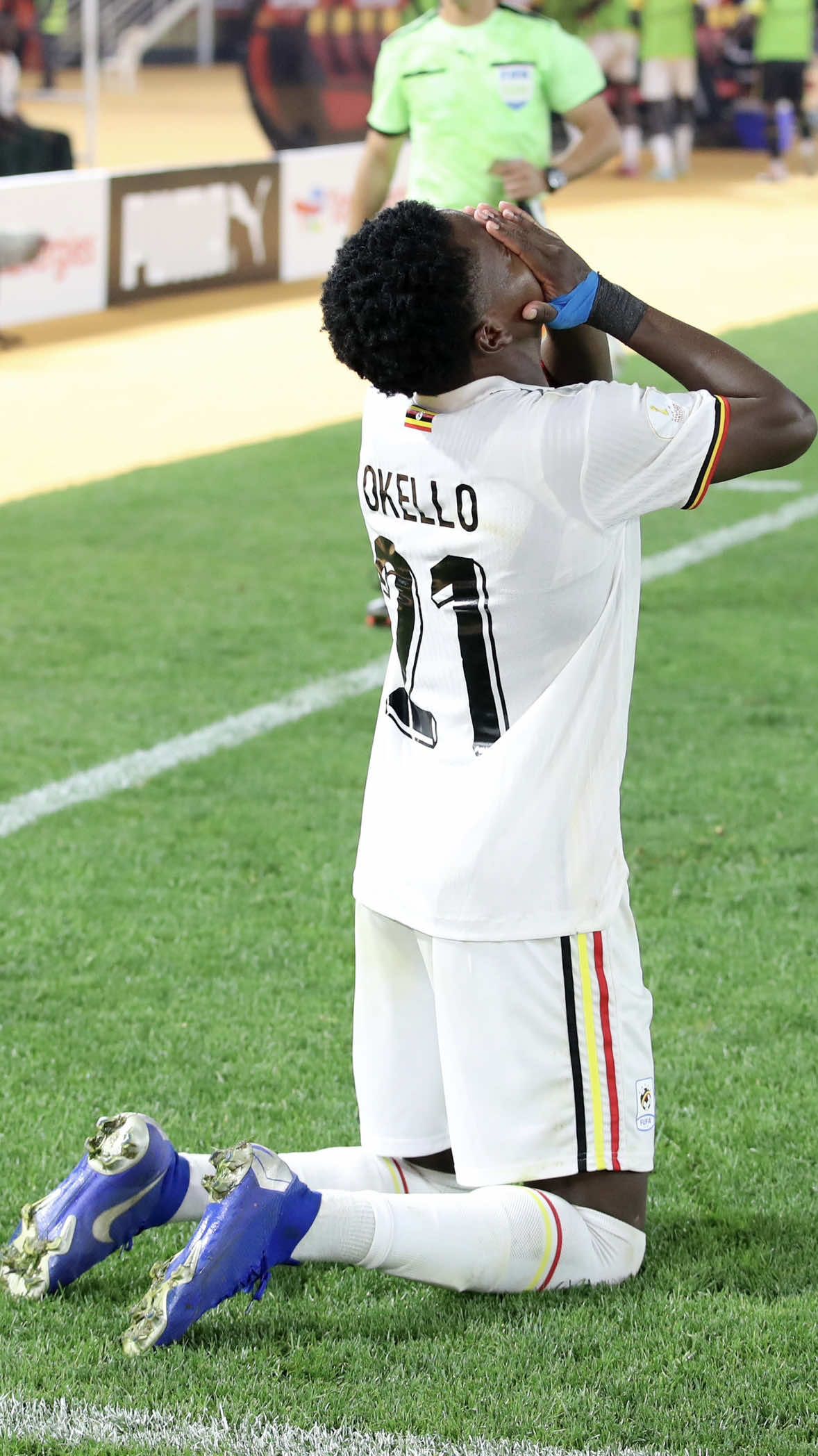 Blending captain’s presence with winger’s flair. ⚡️ Allan Okello is your one to watch. 👀🇺🇬 @Football2gether | Purchase your #TotalEnergiesCHAN2024 tickets through the link in bio. 🔗