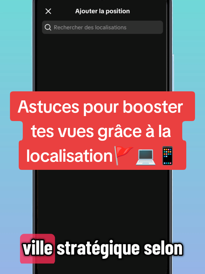 Booste ta visibilité avec cette technique de localisation 💻📍 #astucetiktok #tiktokfrance🇨🇵 #tiktokcanada🇨🇦 #belgique🇧🇪 #pourtoi 