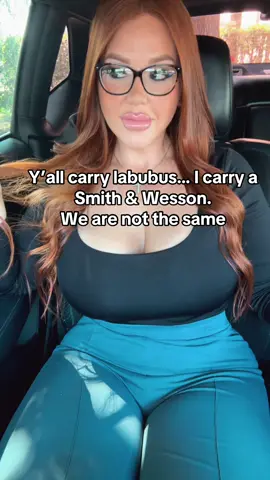 One of us collects plushies, the other collects respect. #smithandwesson #texas #texaswomen 