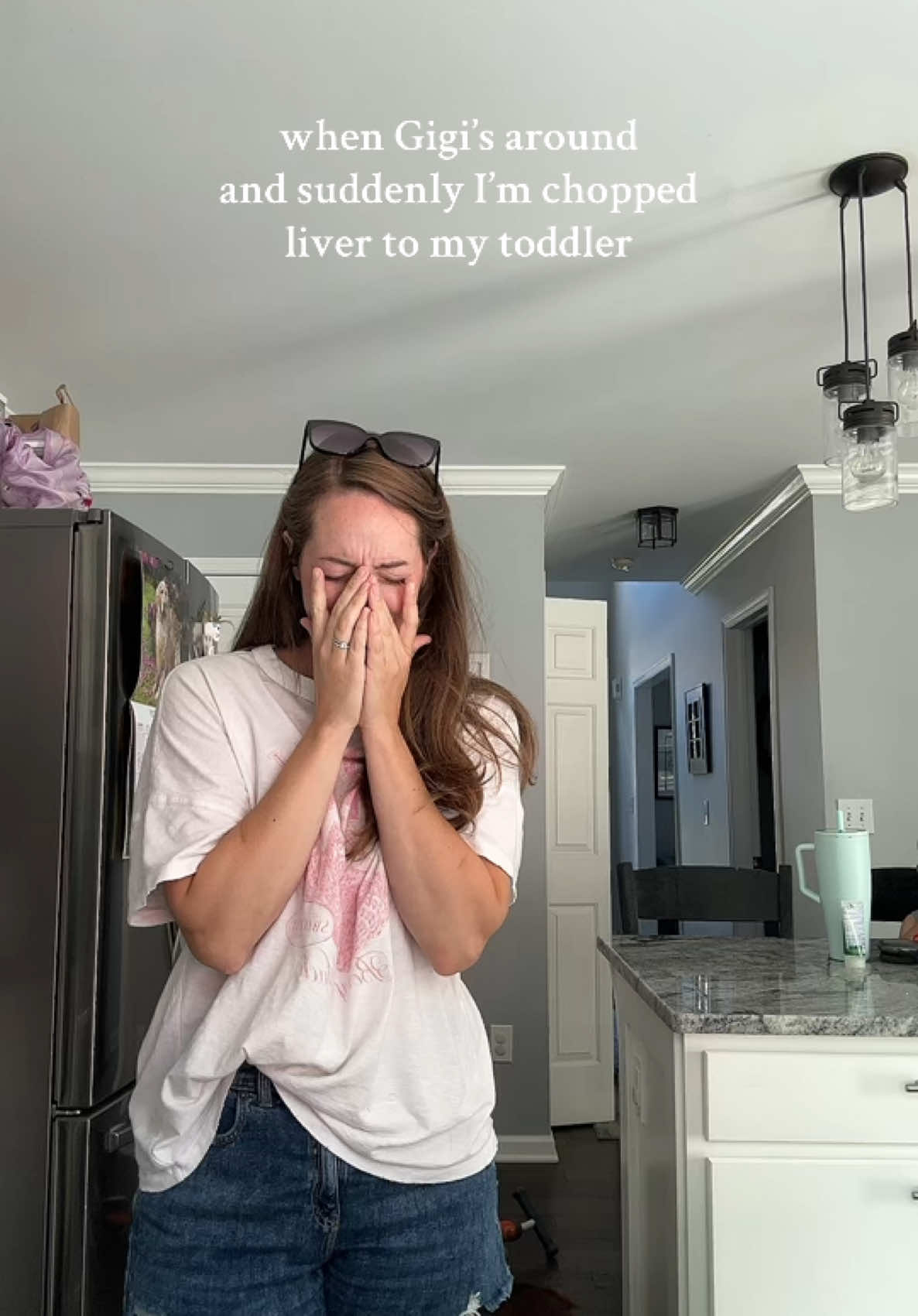 Oh you want Gigi to change your diaper instead of mama?! 🥲🥲🥲 #momlife #momhumor #relatablemom #toddlermom #toddlerlife 