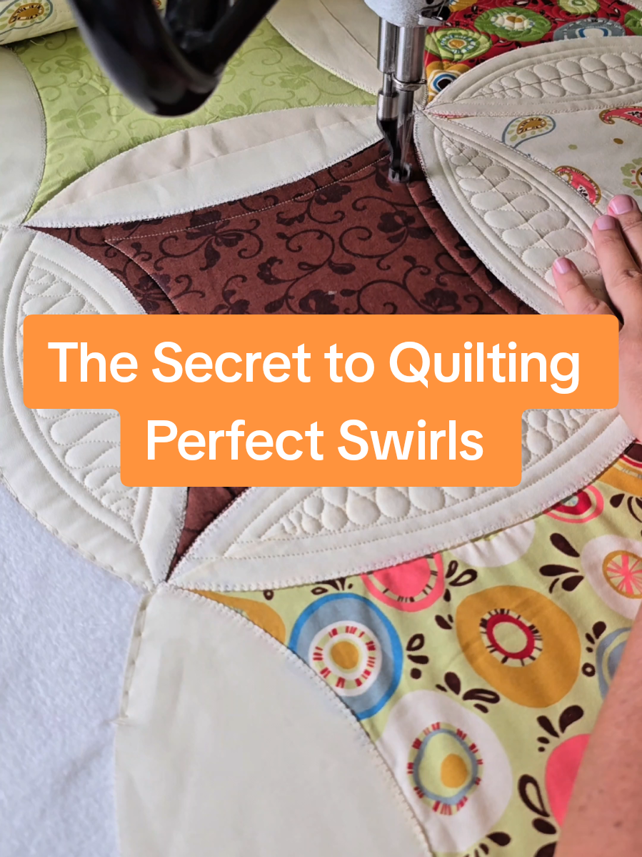 Machine quilting doesn’t have to feel overwhelming! Swirls are one of my favorite motifs—they work beautifully as background fillers or even an all-over design. ✨ The trick? Leave enough space when you swirl into the center so you can stitch back out, and don’t forget: echoing is your friend! 💡 Looking for the perfect place to start? My FREE class Free-Motion Filler Frenzy is designed for quilters of all levels. Comment FRENZY below and I’ll send you the info!