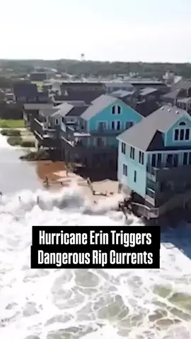 #HurricaneErin is hundreds of miles wide and growing. One ocean-rescue official says Erin is triggering dangerous rip tides 