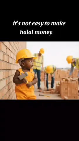 newborn baby says, it's not easy to make halal money for parents,  #baby #babytiktok #foryoupagе #islam #ai 