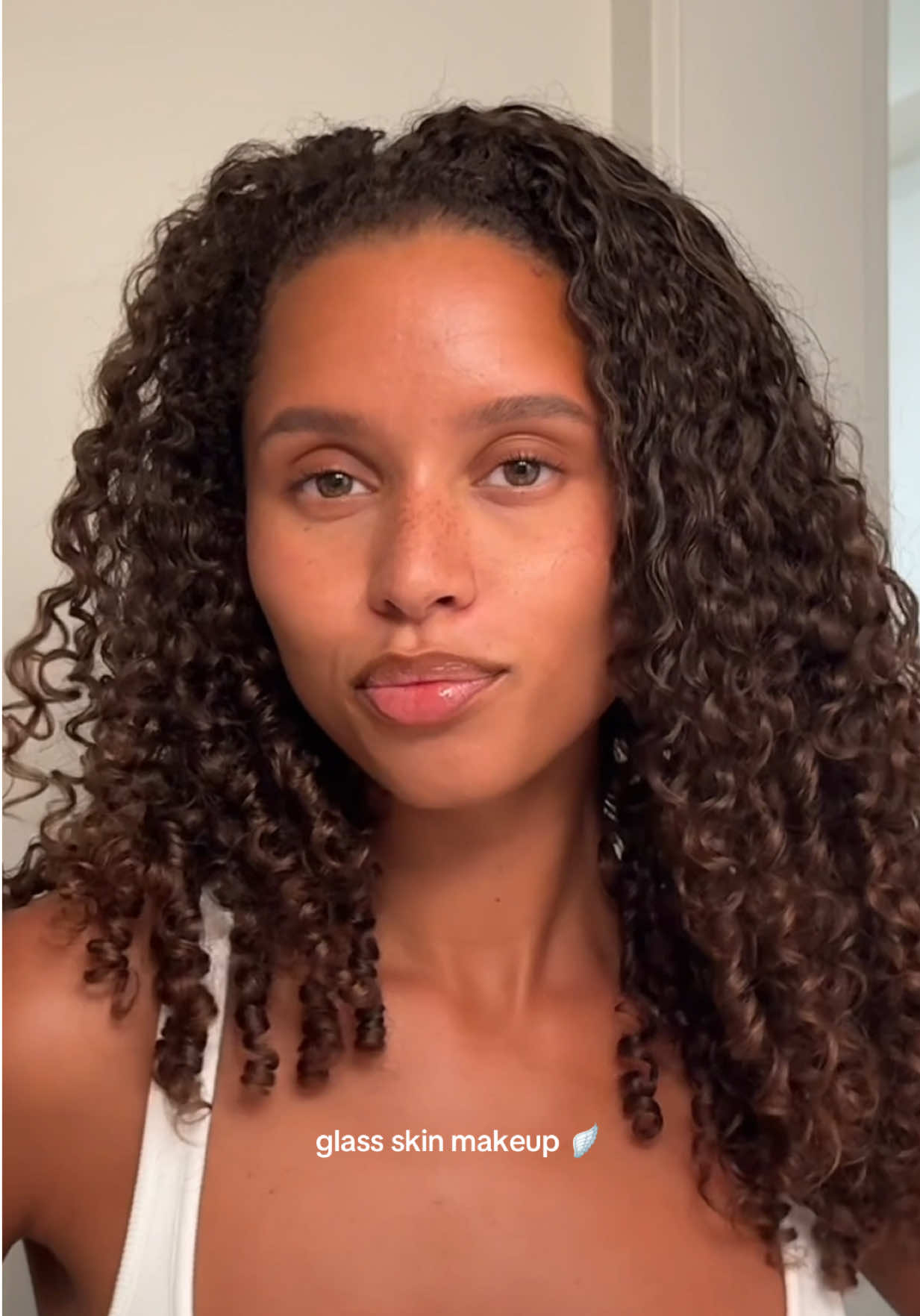 glowy, fresh, radiant ✨ @Courtney Jones wears: • Slip Tint Tinted Moisturizer  • Slip Tint Concealer • Slip Tint Setting Powder • Glossybounce Lip Gloss Oil #saiebeauty #saiesliptint #sliptint #glassskin 
