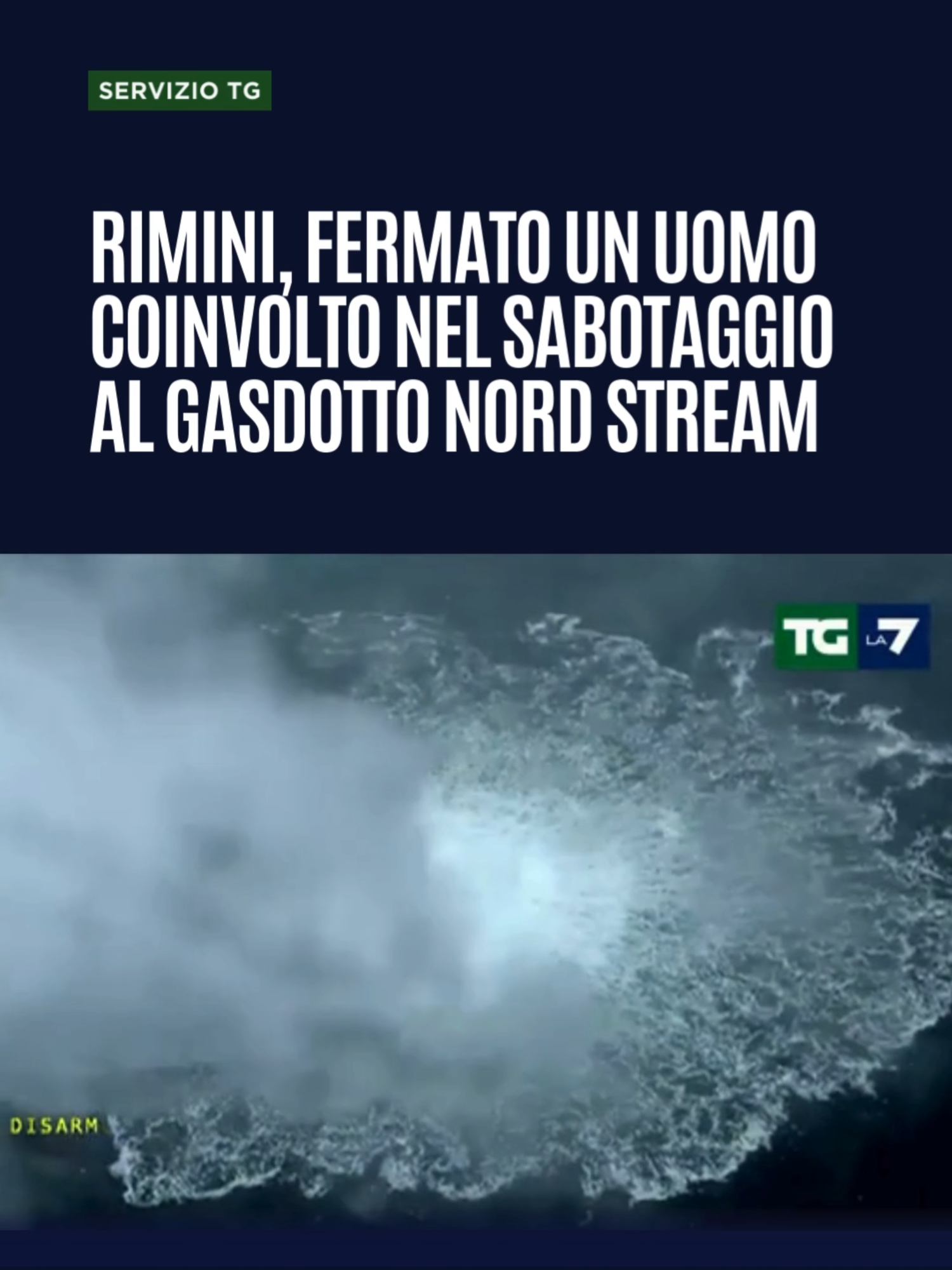 Arrestato in Italia un uomo coinvolto nell'esplosione dei gasdotti Nord Stream è stato arrestato in Italia. Lo ha reso noto la Procura federale tedesca. Si tratta di una persona di origine Ucraina. Dopo il trasferimento dall'Italia, l'arrestato sarà condotto davanti al giudice istruttore della Corte federale di giustizia. L'uomo, Serhii K., è ritenuto uno dei coordinatori dell'operazione di sabotaggio avvenuta nel settembre 2022. È stato fermato nel corso della notte, sulla base di un mandato d'arresto europeo emesso dal giudice istruttore della Corte federale di giustizia il 18 agosto 2025, spiega il comunicato della procura di Karlsruhe. L'arresto è stato eseguito nella provincia di Rimini, da parte di funzionari della stazione dei carabinieri di Misano Adriatico, in stretta collaborazione con il Servizio di cooperazione internazionale di polizia. Leggi l'articolo completo su tgla7.it, link in bio. #tgla7