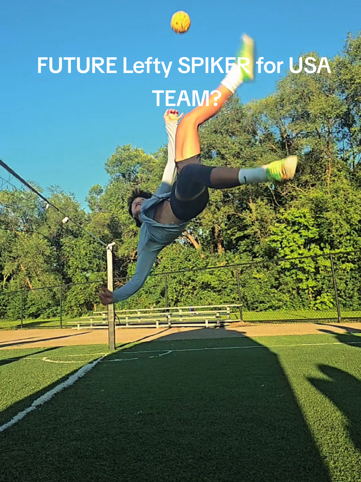 FUTURE Lefty SPIKER for USA TEAM? The very FEW in the USA that we have! #lefty #takraw #rollspike #sepaktakraw #work