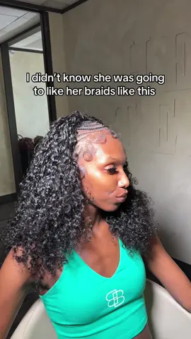 Half braid x half wigs is soooooo tea 😍😍😍😍 #tghairr #houstonbraider 