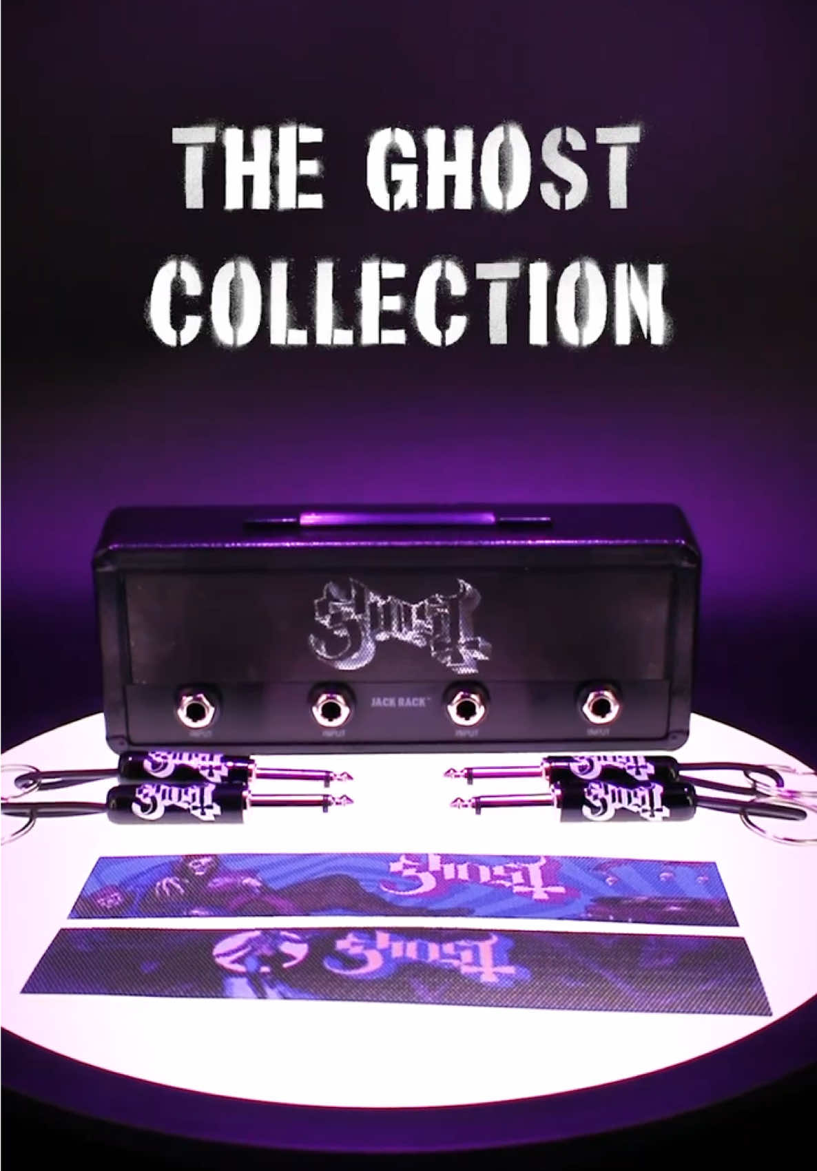 🚨ATTENTION GHOST FANS🚨: The official @thebandghost Jack Rack is available NOW 👻 Includes: 4 Ghost guitar plug keychains 1 Ghost magnetic grill 1 wall mounting kit 2 additional Ghost magnetic grill options are available for purchase, with more along the way GET YOURS AT THEJACKRACK.COM #pluginz #jackrack #ghostband #thebandghost #ghostbc 
