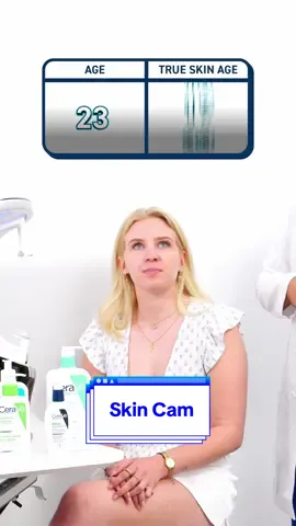 The moment of truth… what’s your true skin age?! 👀 @DermDoctor | Dr. Shah puts @🫧🧖🏼‍♀️amanda🎧☁️ under the skin cam. 🥁💙🤭🕵️‍♂️ #CeraVe20 #CeraVe #SkinCam #Skincare  