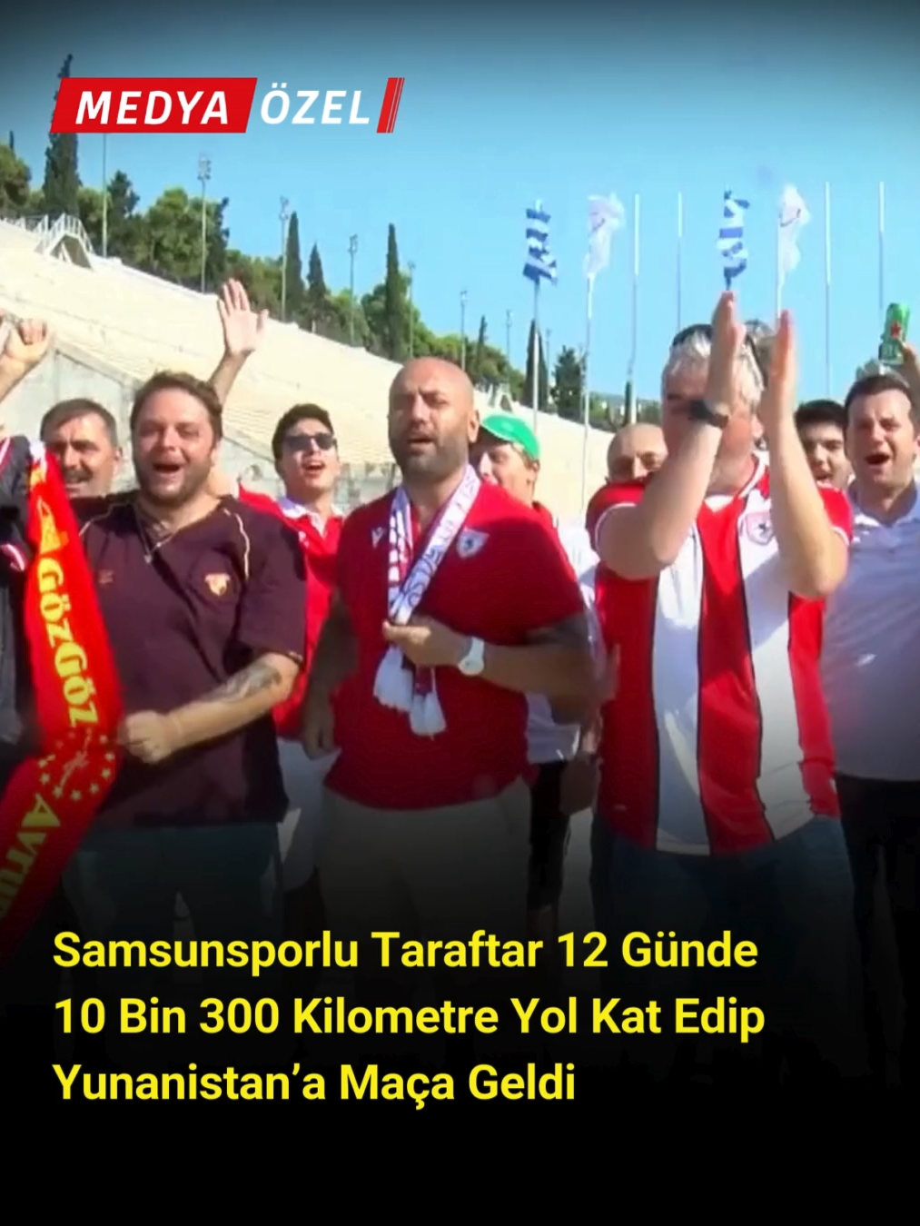 Samsunspor Aşkı Sınır Tanımıyor! Taraftar Tamer Tamtürk, Moğolistan’dan Atina’ya 12 günde, 10 bin 300 km yol kat ederek takımını desteklemeye geldi.  Samsunspor taraftarı, Panathinaikos maçı öncesi Atina sokaklarını renklendirdi. 🇹🇷(DHA) #Samsunspor #UEFA #Atina #Panathinaikos #Futbol