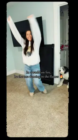 ✨ If we’re going down, we’re going down dancing 💃🔥🐶 #VibeCheck #MainCharacterEnergy #DanceItOut #dogsoftiktok #bernedoodle
