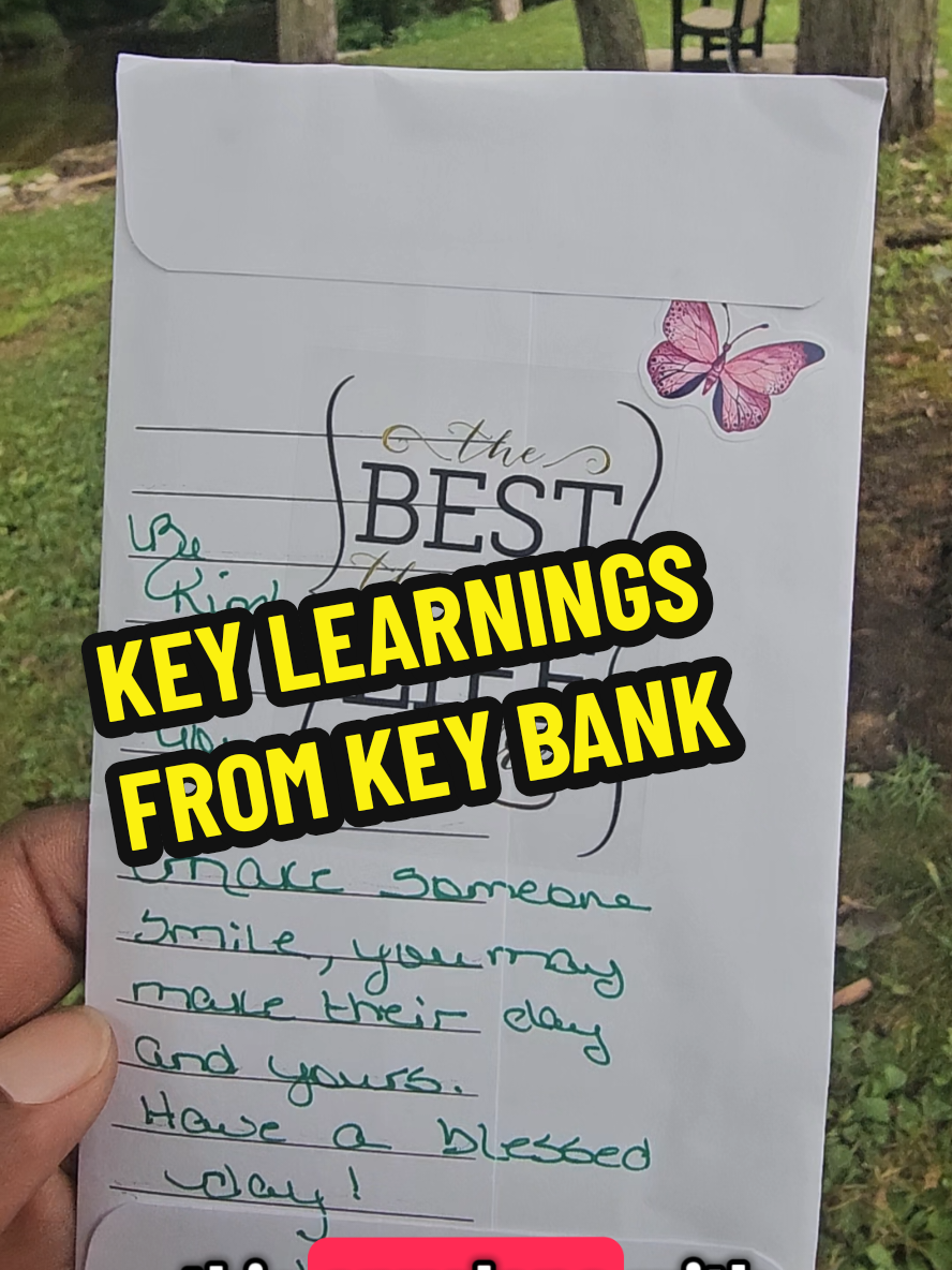 Key Learnings From Key Bank #pslessons #positivevibes #positivity #surprise #fyp 