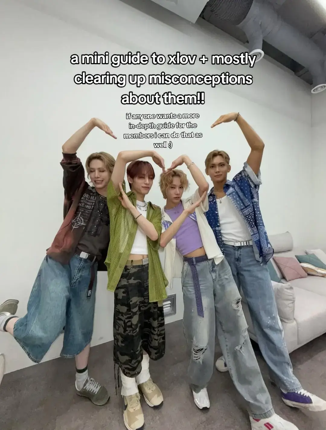 i hope this is worded decently and clears up some confusion!! xlov is a group very dear to me so it's important that people see them for who they truly are❤️🩷💙💛 #xlov #wumuti #rui #hyun #haru 