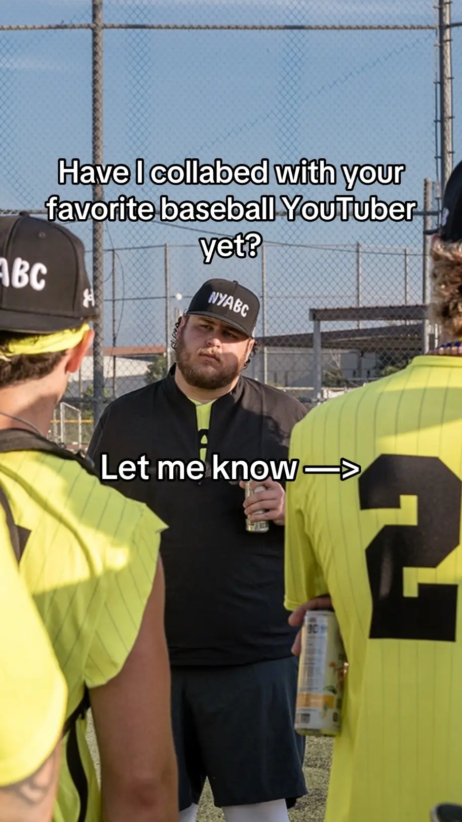 Have I collabed with your favorite baseball YouTuber yet? If not, who’s missing? 👀 #baseball #youtuber #baseballcontent #coachrac #kingofjuco 