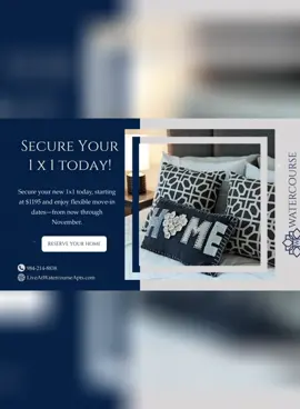 ✨ 1x1 Apartment Special! ✨ Secure your new 1x1 today, starting at $1195 and enjoy flexible move-in dates-from now through November 🏡 Apartment Features Gourmet Kitchen w/ Granite Countertops & Built-In Microwave Spacious Walk-In Closets 10′ Ceilings & Ceiling Fans Private Patio/Balcony w/ Storage Energy-Efficient Black Appliances Washer/Dryer Connections  🌟 Community Amenities Resort-Style Pool & Outdoor Grilling Area 24-Hour Fitness Center  Clubhouse w/ Wi-Fi + Coffee Bar Bark Park + Dog Wash Station (Pet Friendly!) Playground, Car Care Center, Garages Available Onsite Management & 24-Hour Emergency Maintenance 📍 Located in Graham, NC near I-40 & I-85—minutes from Greensboro, Mebane, Durham, & Chapel Hill. 👉 Don’t wait—reserve your 1x1 today! #WatercourseApartments#ApartmentGoals#ApartmentLiving#YourNextHome#NewHomeVibes