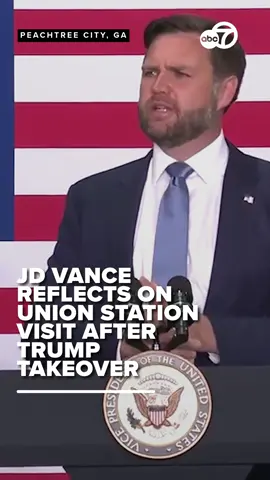 Vice President JD Vance reflects on his Union Station visit with after Trump's federal takeover of D.C.