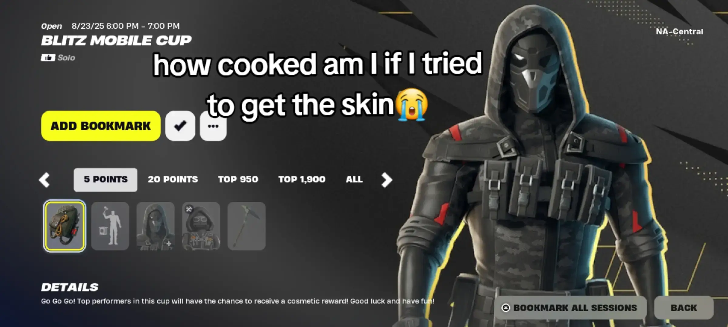 I wonder if I'll make it to the top 950😭 #fortnite #meme #fortnitecup #mobile #gaming 