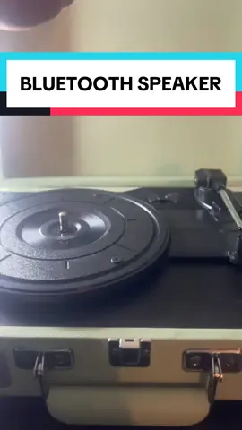 This bluetooth vinyl player is my go to for music! 🔥
