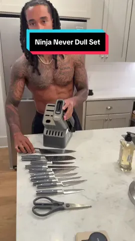 Its just the ultimate deal and set up #tiktokshopcreatorpicks #ninjakitchen #knives #kitchenknifeset 