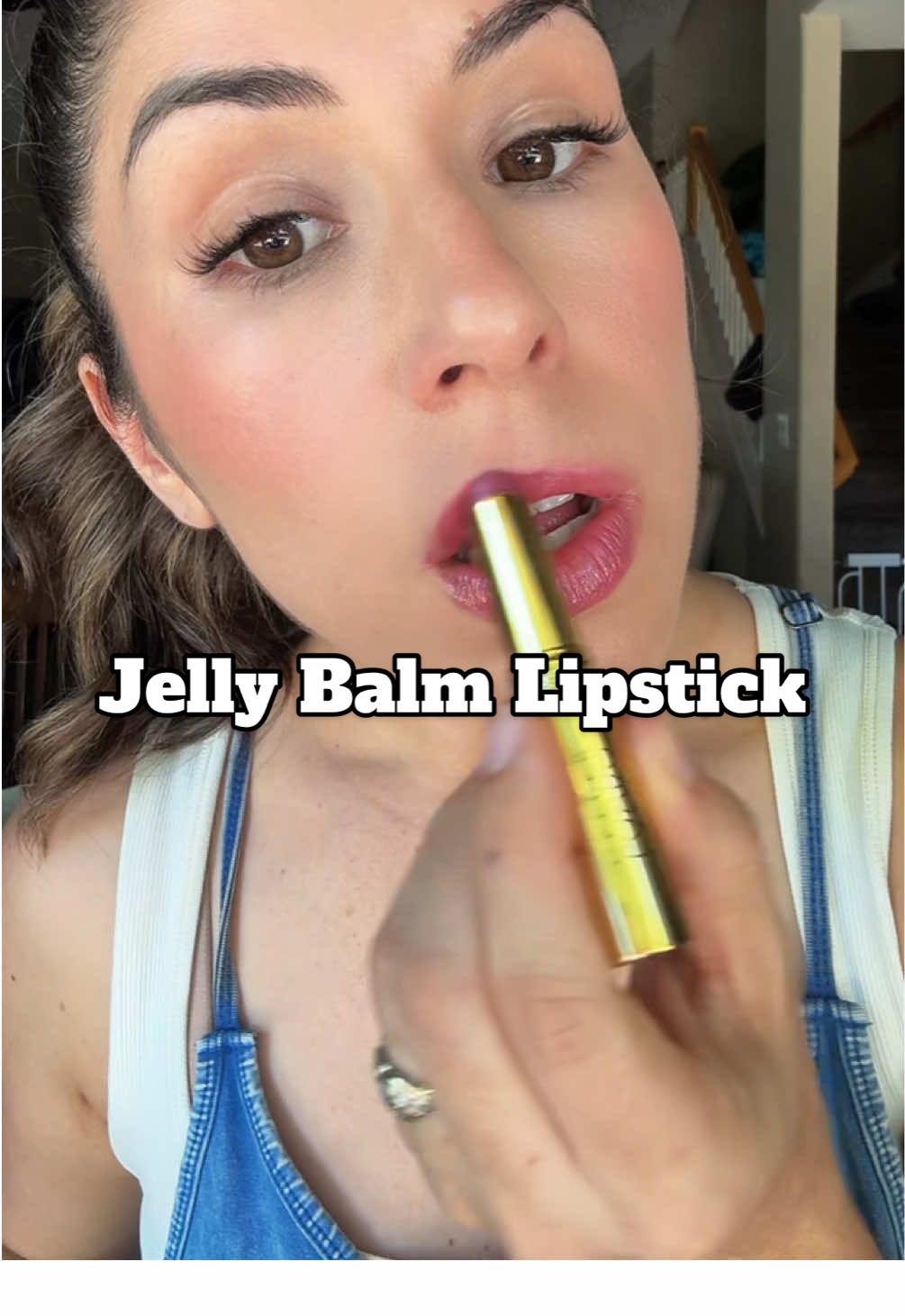 Lip balm comfort + lipstick color in one. Hydrating, lightweight, and gorgeous shine  #hydratinglipstick #lipbalmlove #everydaymakeup #beautyroutine #glossylips