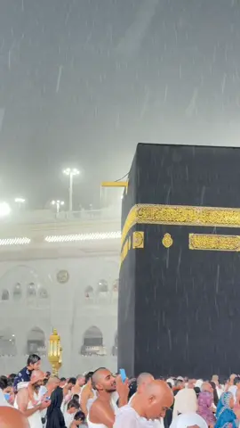 Nikmat banget towaf terus hujan terasa doa nembus ke langit🤲🏻🤲🏻#mekkah #masjidilharam 