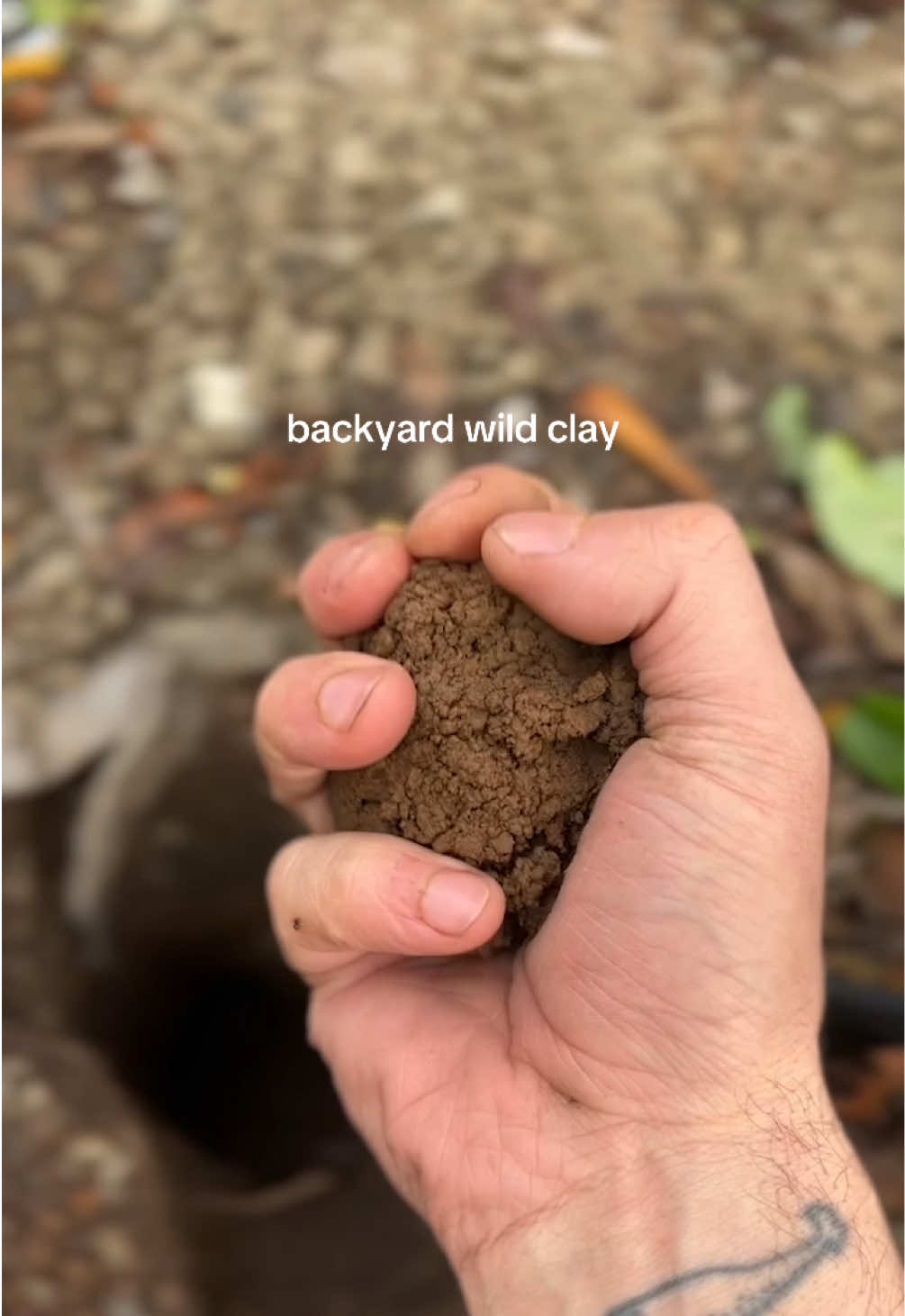 any of you guys got wild clay in your backyard? #pottery #asmr 