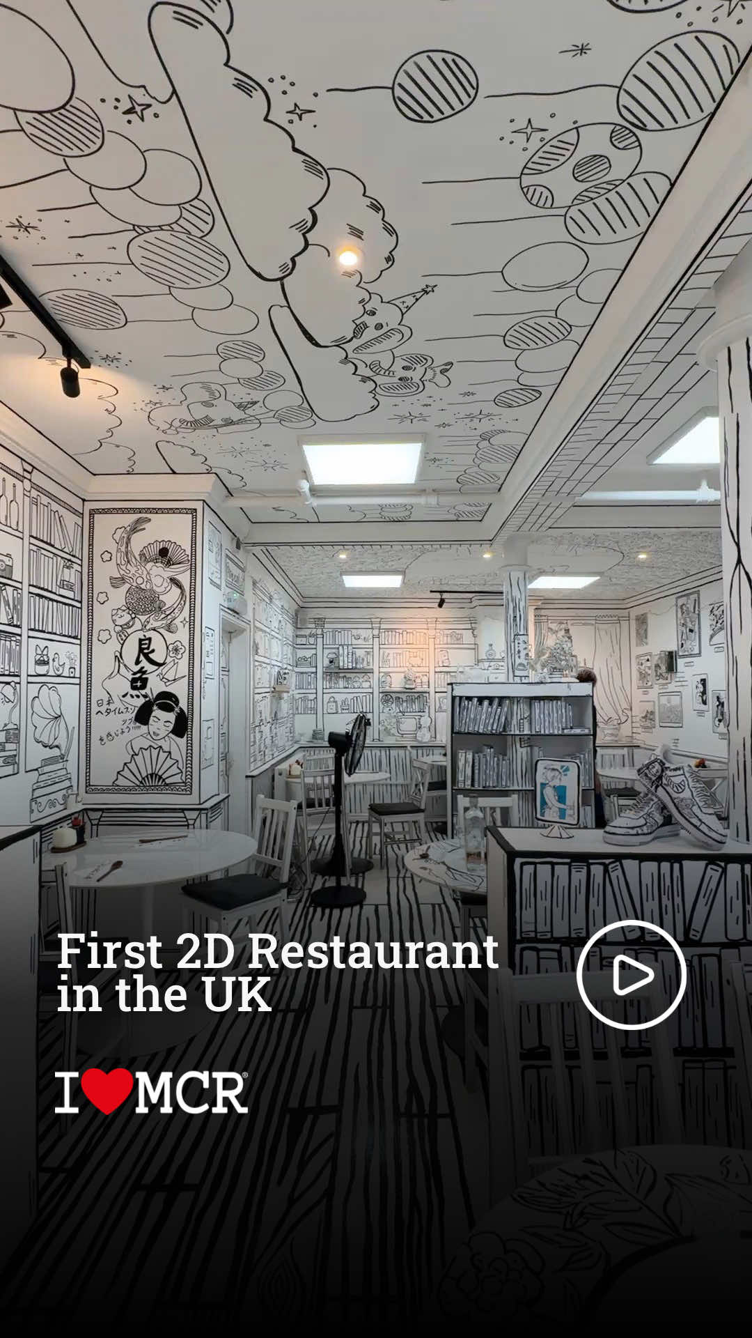 UK’s most Instagrammable café is serving up smiles and sushi. 📸✨  Waku Waku blends authentic Japanese flavours, hand‑drawn interiors and cat‑filled charm (his daughter’s touch) with seriously good food: sashimi so fresh there’s a mini flame show, silky omurice and comforting katsu curry bowls. A beautiful, joyful spot to explore 📍 54 Portland St, Manchester, M1 4QU See more bars/theatres/restaurants/things to do Click the link in our bio ♥️  #manchester #manchesterfood #2drestaurant #manga #food 