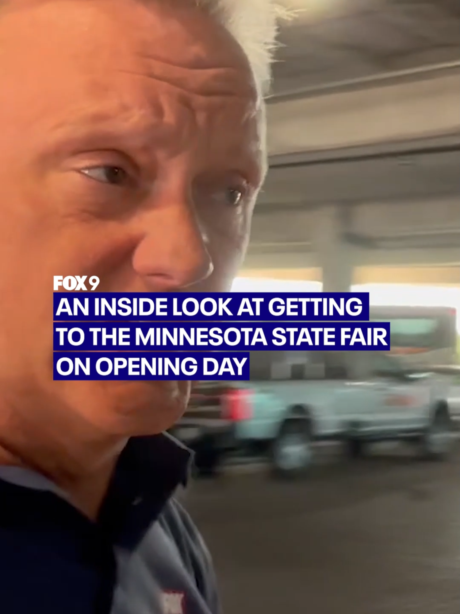 FOX 9 reporter Rob Olson provided an inside look at the opening day of the Minnesota State Fair, where long lines and traffic delays were a key issue for attendees. Patrons attending the Minnesota State Fair are experiencing long waits at park-and-ride locations on the first day of the event. According to reports from Falcon Heights, Minn., on Thursday, the delays have resulted in wait times of up to 90 minutes to board buses to the fairgrounds.  The Park and Ride Transit Authority previously stated that it aimed for buses to run every 15 minutes. FOX 9 has reached out to state fair officials for comment on the reported delays.